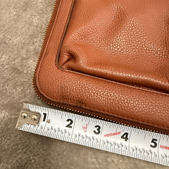 Fossil Brown Leather Crossbody Bag Purse adjustable straps - Picture 8 of 10